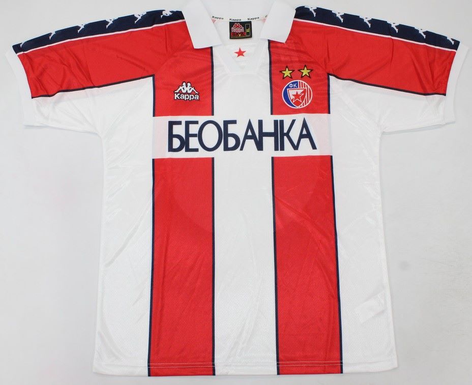 Red Star Belgrade soccer jersey 1997-1998 - S, Home