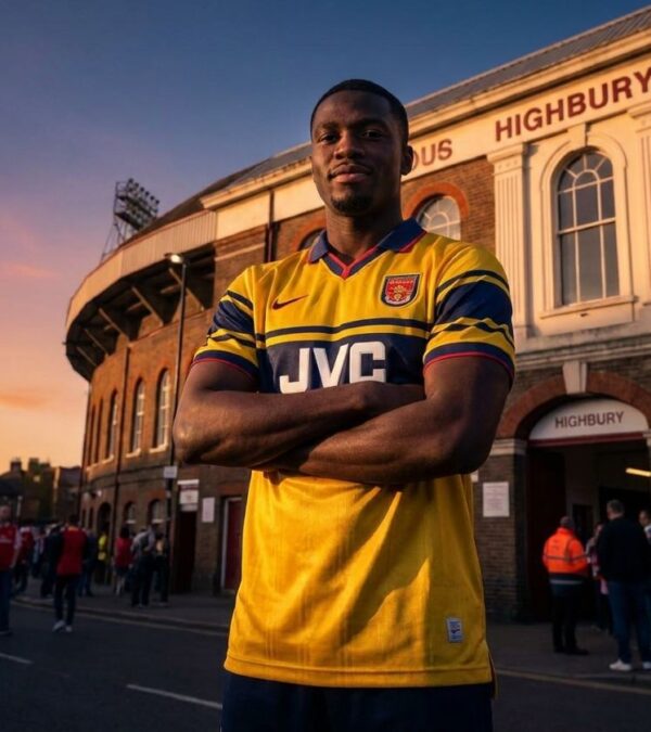 Arsenal Away Retro Soccer Jersey 1997-1998 – Celebrate the Double!
