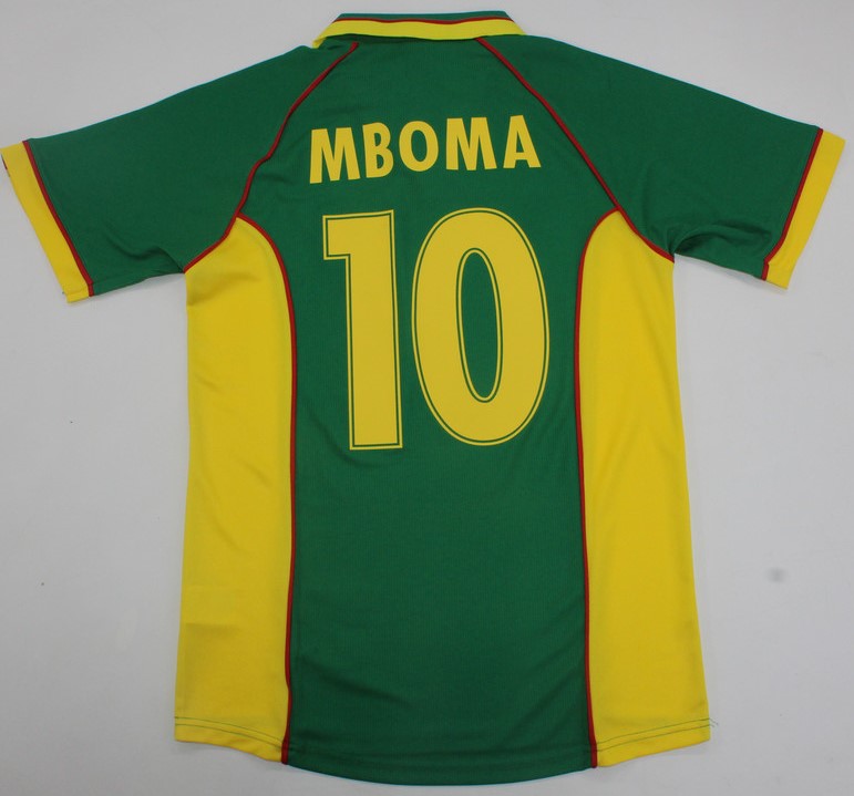 Cameroon 1998 World Cup Retro Jersey - XXL, 10 MBOMA