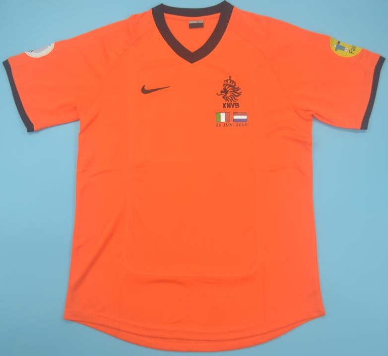 Netherlands retro soccer jersey Euro 2000 - S, No Name