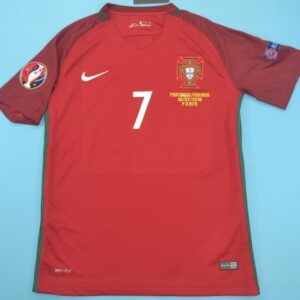Portugal Euro 2016 Ronaldo #7 Jersey Retro Jersey - Image 6