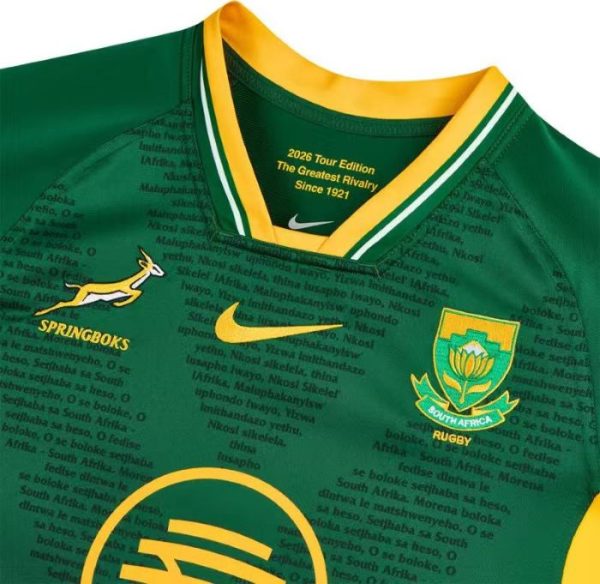 Springboks Rugby Jersey 2026–2027 | South Africa RGR Tour