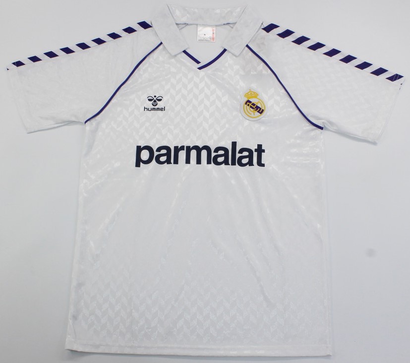 Real Madrid retro soccer jersey 1986-1987