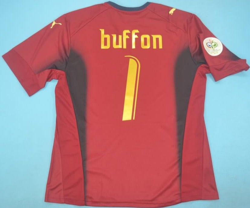 Italy goalkeeper retro soccer jersey WC 2006 - XL, Red