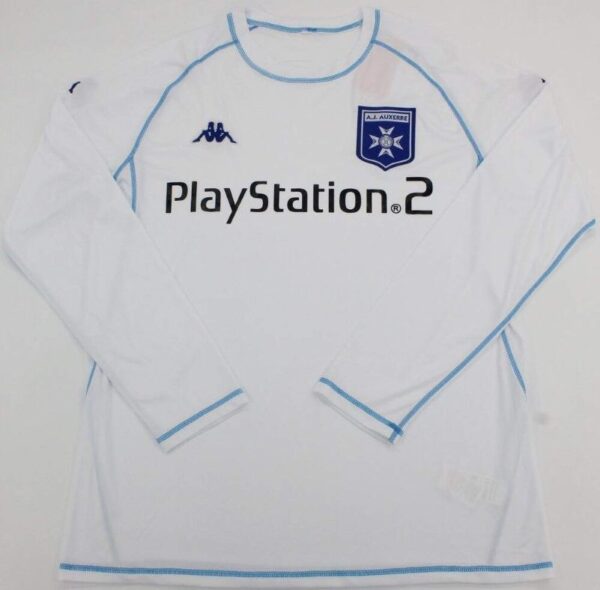AJ Auxerre 2003-2004 Long Sleeve Home Jersey