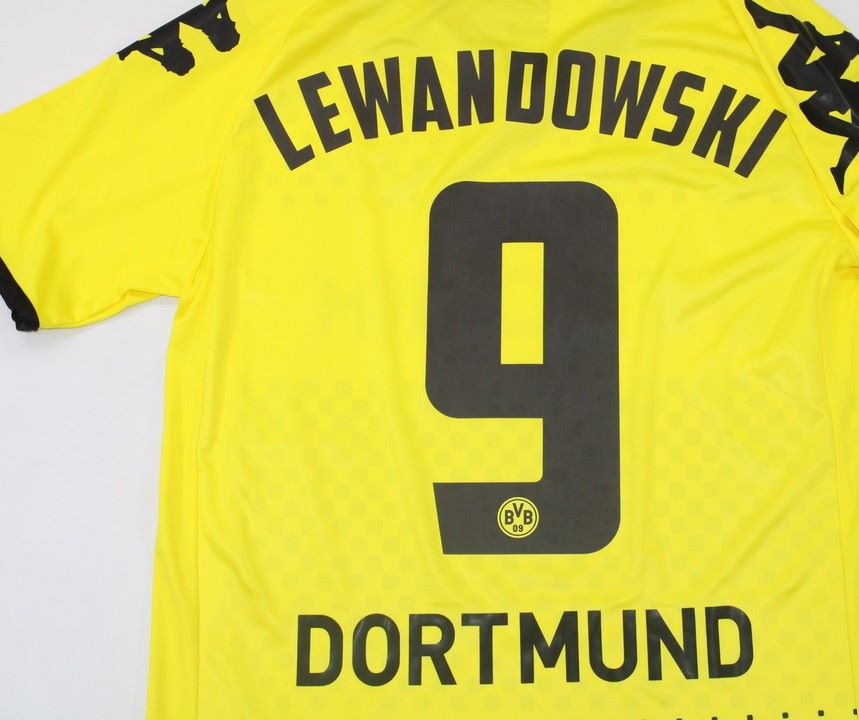 Borussia Dortmund retro soccer jersey 2011-2012 - XXL, 9 LEWANDOWSKI