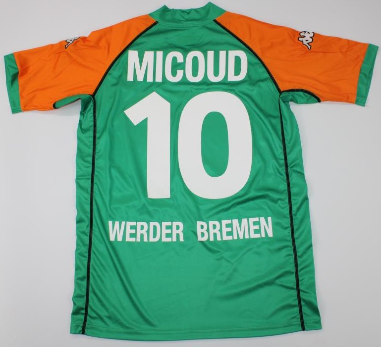 Werder Bremen retro soccer jersey 2003-2004 - M, 10 MICOUD
