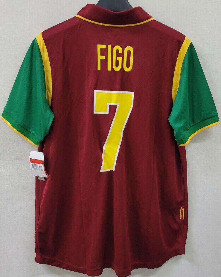 Portugal retro soccer jersey 1999