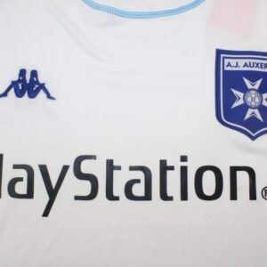 AJ Auxerre 2003-2004 Long Sleeve Home Jersey - Image 3