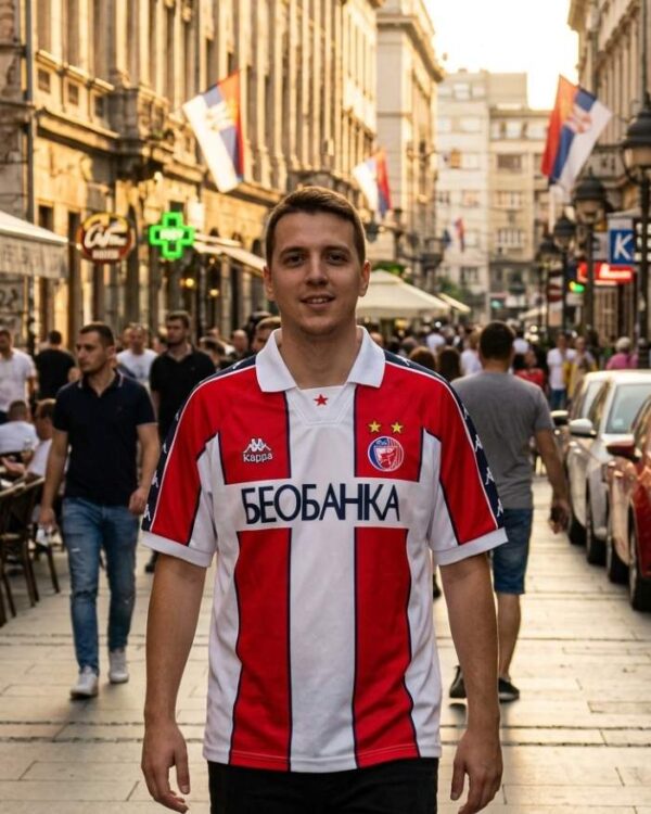Red Star Belgrade Retro Soccer Jersey 1997-1998