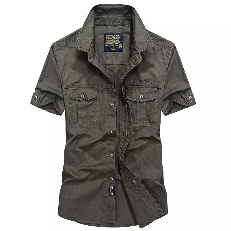 AFS Jeep military Off-road shirt - S, Green