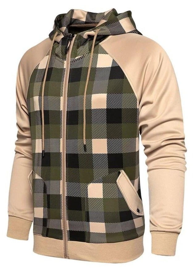 Cardigan pure military camouflage sweatshirt - M, Grey