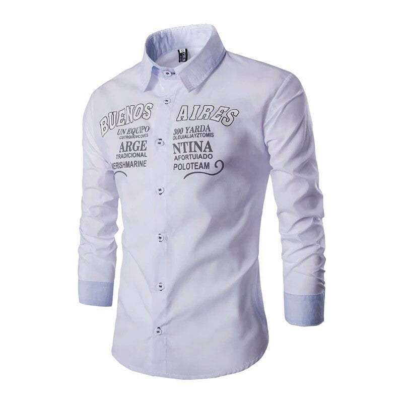Sexy Buenos Aires polo team long sleeve shirt - M, White