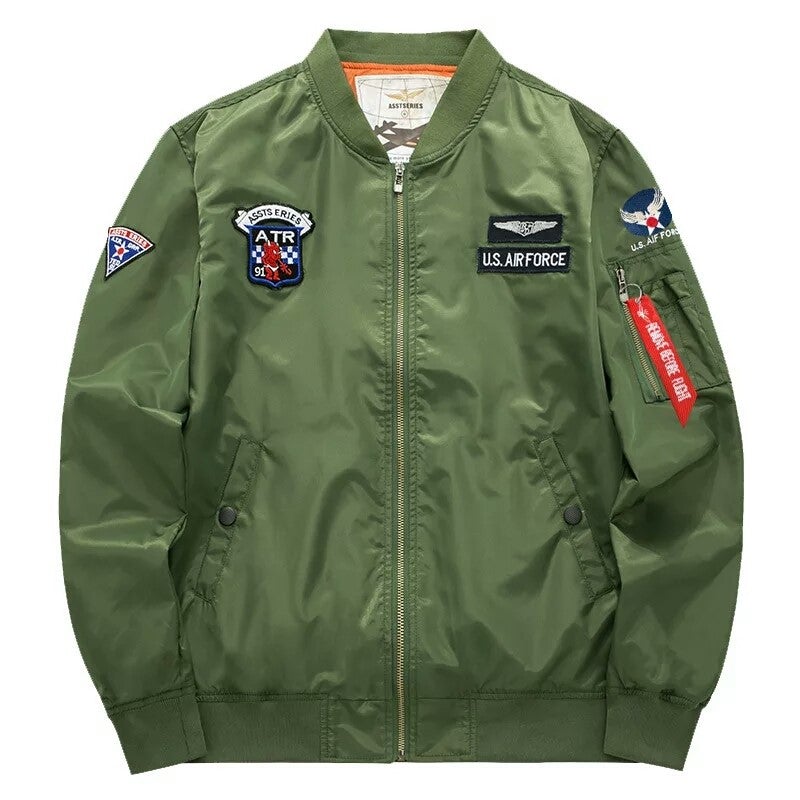 ジャケット・アウター U.S. AIR FORCE military flight jacket Buy Air Force Pilot Jacket Men's Casual Jacket Large Size Men's
