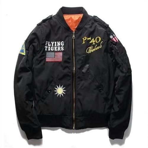 Flying Tigers MA-1 Bomber Jacket - M, Black