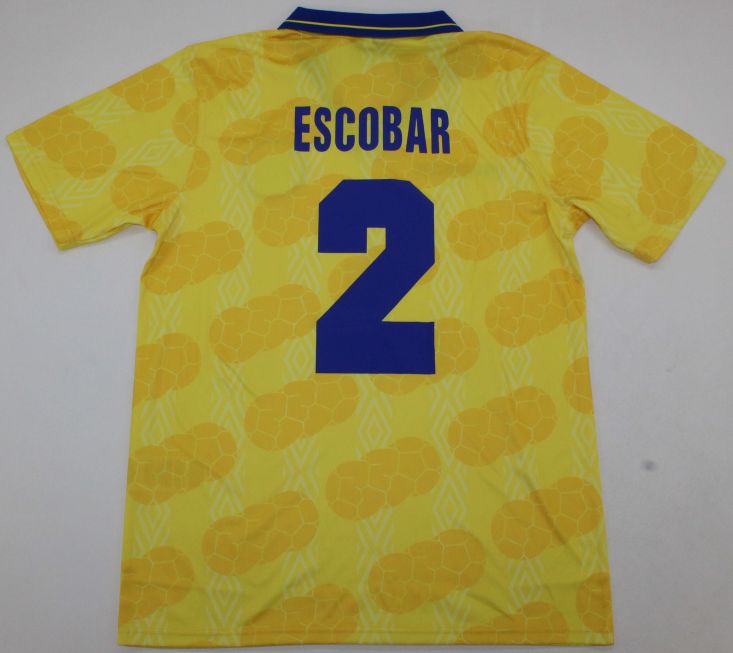 Colombia vintage soccer jersey world cup 1994