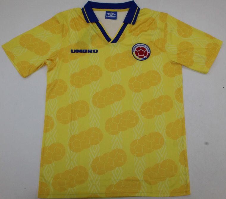 Colombia Retro Soccer Jersey - 1994 World Cup