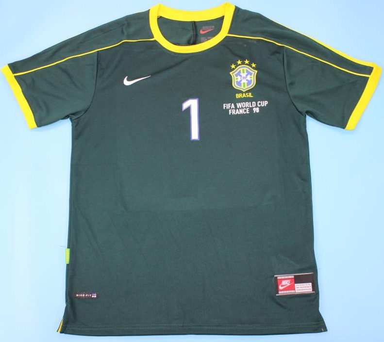 Brazil Goalkeeper Jersey – World Cup 1998 Retro Icon