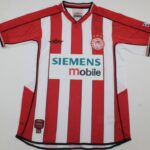 Olympiacos Piraeus 2002-2003 Home Jersey – Siemens Mobile Era