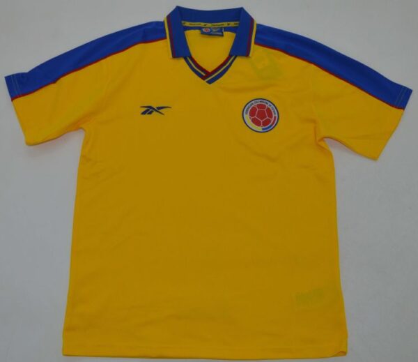 Relive Colombia’s Golden Era – 1998 World Cup Retro Jersey (Valderrama & Asprilla Era)