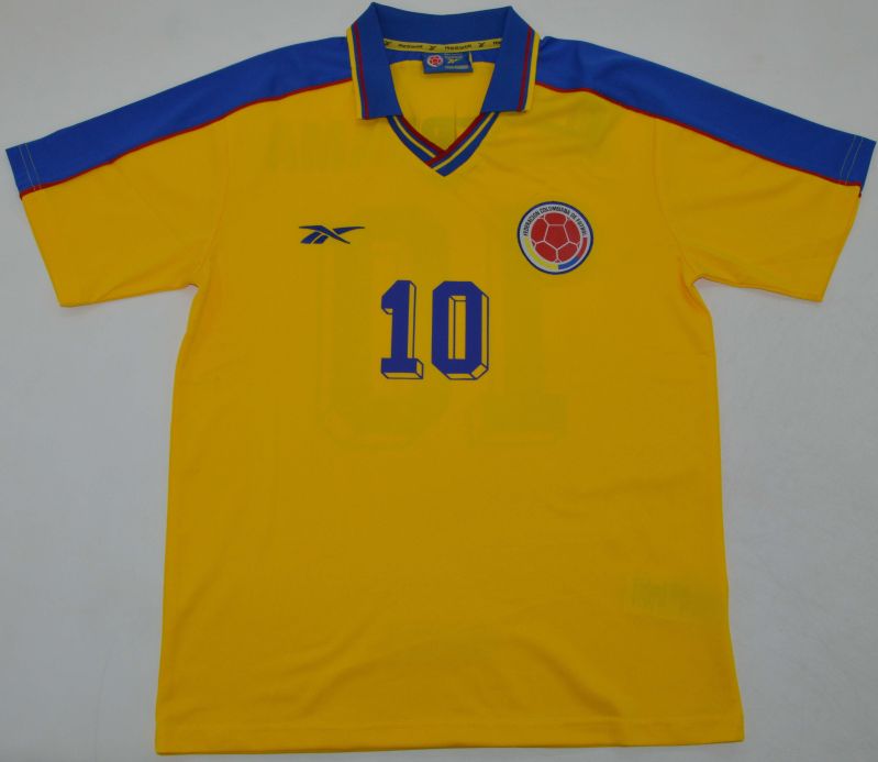 Colombia 1998 World Cup Retro Jersey