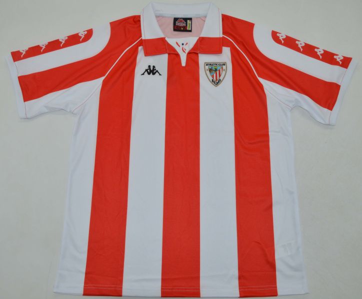 Athletic Club Bilbao 1998/99 Retro Home Jersey – La Liga + Champions League Season – Vintage Kappa Shirt