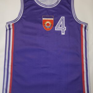 1990 Yugoslavia Basketball Retro Jersey – Historic FIBA World Championship Replica | Jugoslavija No. 4 Vintage Fan Edition