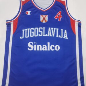 Yugoslavia 2002 Retro Basketball Jersey – World Champions Tribute
