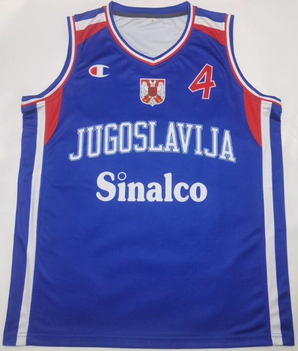 Yugoslavia 2002 Retro Basketball Jersey – World Champions Tribute