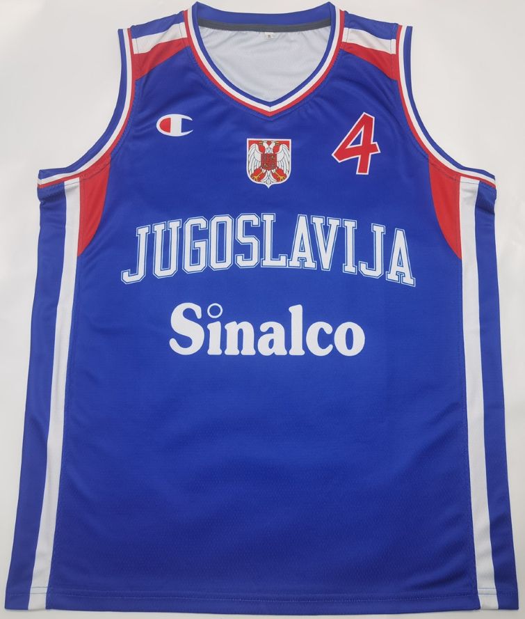 Yugoslavia 2002 Retro Basketball Jersey – World Champions Tribute