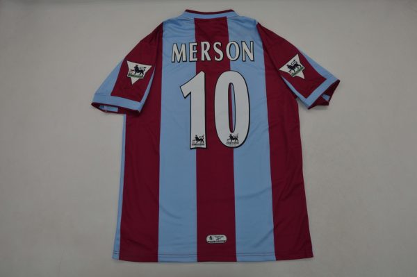 Aston Villa 1999-2000 Jersey | Reebok Merson #10 Retro Shirt