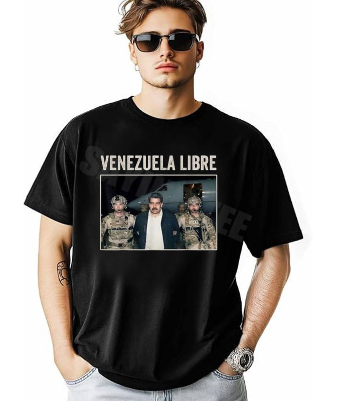 Venezuela Libre T-Shirt: Commemorative Maduro Captured January 3rd Tee