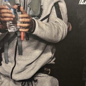 Maduro Nike Tech Fleece Tracksuit - Grey Heather/Black Windrunner & Joggers - Image 7