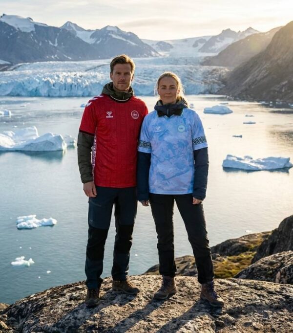 Greenland 2025 Home Football Jersey – Tupilak Pattern Red National Shirt