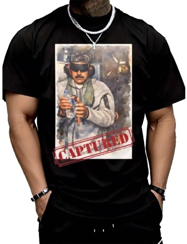 S2e7c60ddaec64475aaf4a7456210053cG Maduro Arrested T-Shirt: Venezuela "Captured" Cotton Tee