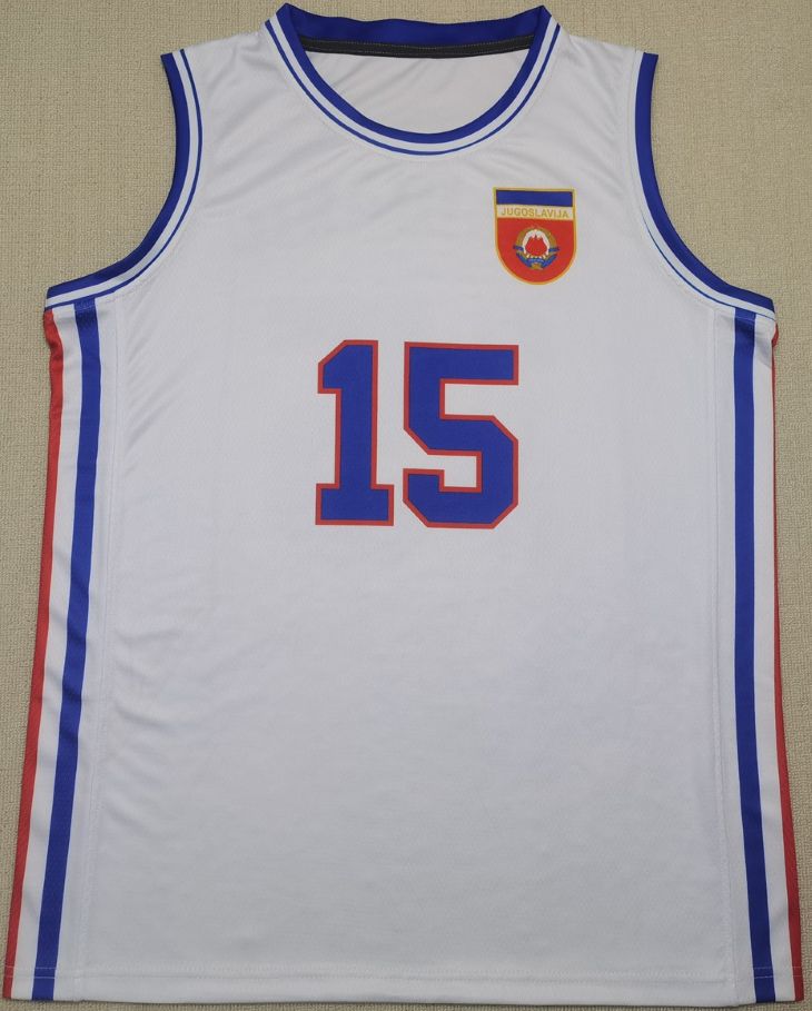 Yugoslavia 1980 Olympic Gold Basketball Jersey