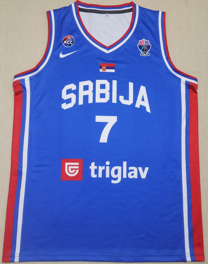 Serbia EuroBasket 2025 Basketball Jersey