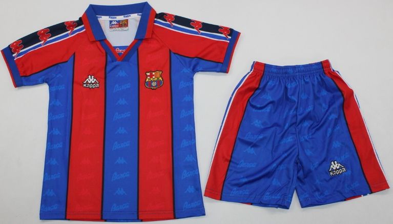 Pure Blaugrana Magic: FC Barcelona 1996-1997 Vintage Kids Kit