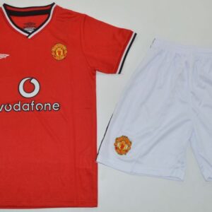 Manchester United 2000-2001 Vintage Kids Kit