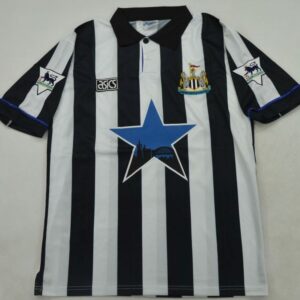 Newcastle United 1993-1994 vintage home football shirt with Blue Star logo - Jaraguar Collection
