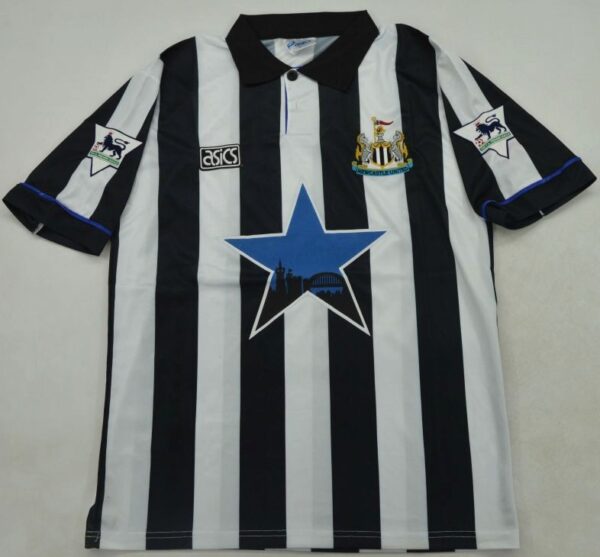 Newcastle 93 shirt Newcastle United 1993-1994 vintage home football shirt with Blue Star logo - Jaraguar Collection