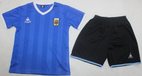 Argentina away kids kit world cup 1986