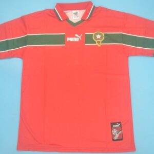 Morocco 1998 World Cup red third football jerseys - Jaraguar Vintage Collection