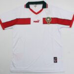 Morocco 1998 World Cup white away football jersey - Jaraguar Vintage Collection