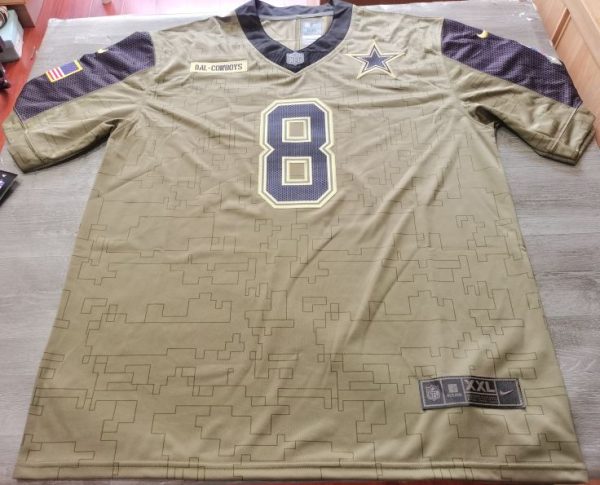Vintage Troy Aikman Dallas Cowboys #8 Salute to Service Digital Camo Jersey
