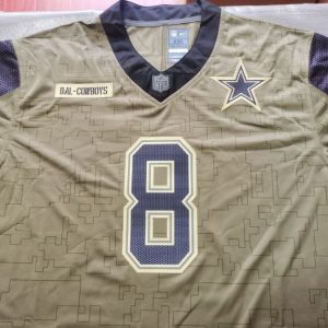 Vintage Troy Aikman Dallas Cowboys Camo Jersey - Image 3