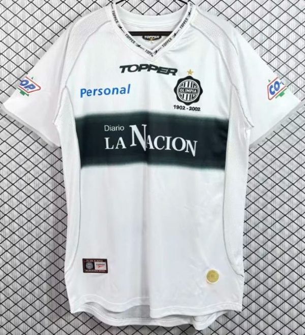 club olimpia jersey Club Olimpia 2002 Centenary Retro Jersey