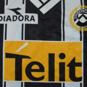Udinese Calcio 1999-2000 Retro Jersey – Diadora Telit Home Shirt - Image 3