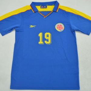 Colombia 1998 Away Jersey – Valderrama #10 Retro Football Shirt - Image 5