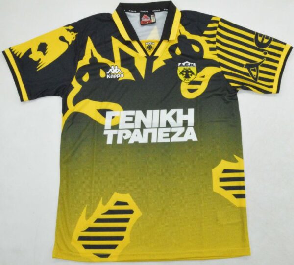 aek athens 1997-98 jersey AEK Athens 1997–98 Retro Football Jersey – Vintage Kappa Home Shirt